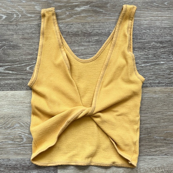 Urban Outfitters reversible crop top XS/S yellow - Picture 1 of 3